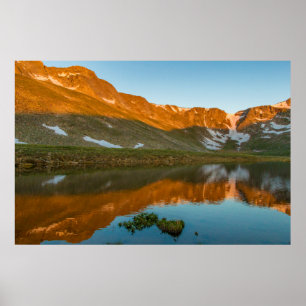 Poster États-Unis, Colorado, Mt. Evans. Reflet du lac Sum