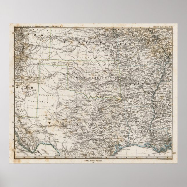 Poster États-Unis d'Amérique Territoire de l'Inde du Sud (Devant)