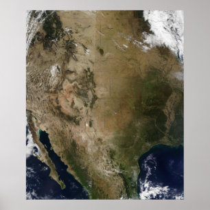 Poster États-Unis du centre et de l'ouest