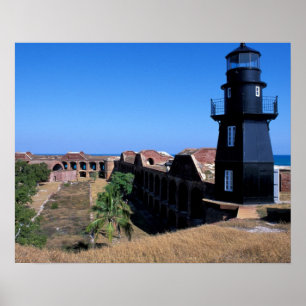 Poster États-Unis, Floride Keys, Fort Jefferson, 1846, 2