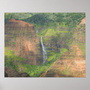 Poster États-Unis, Hawaï, Kauai, Waimea, Waimea Canyon