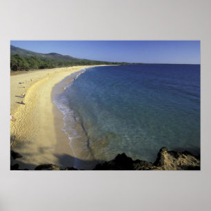 Poster États-Unis, Hawaï, Maui, Maui, Makena Beach,
