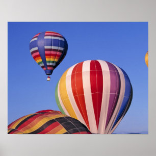 Poster États-Unis, Idaho, vallée de Teton. Couleurs montg