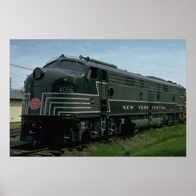 Poster États-Unis, New York Central EMD E8 diesel passage (Devant)