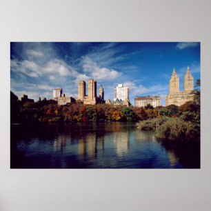 Poster États-Unis, New York, Central Park, Lake