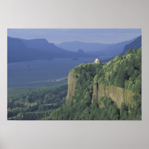 Poster États-Unis, Oregon, Columbia River Gorge NSA. Vue 