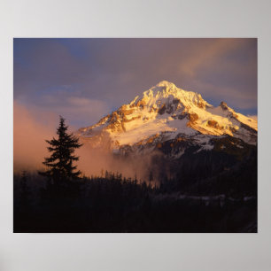 Poster États-Unis, Oregon, Forêt nationale du mont Hood. 