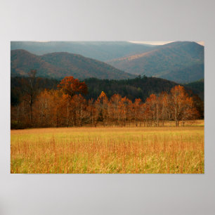 Poster États-Unis, Tennessee. Cades Cove In Smoky Mountai