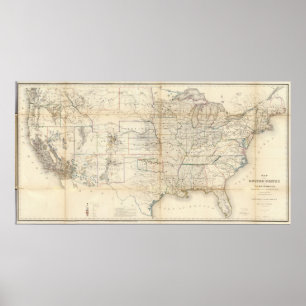 Poster États-Unis, Territoires