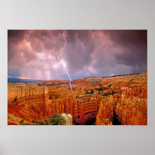 Poster États-Unis, Utah, Parc national de Bryce Canyon.