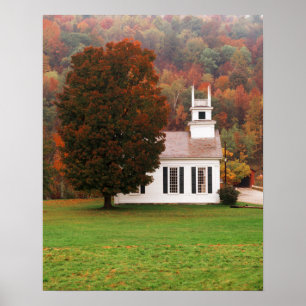 Poster États-Unis, Vermont, West Arlington, Chapelle À L'