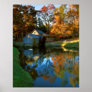 Poster États-Unis, Virginie, Blue Ridge Parkway, Mabry Mi