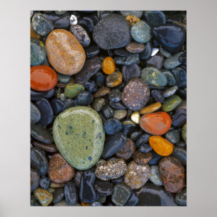 Poster États-Unis, Washington, Lopez Island, Agate Beach