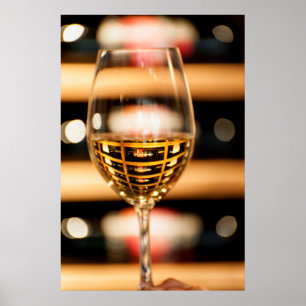 Poster États-Unis, Washington, Walla Walla. Verre à vin