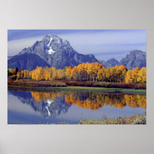 Poster États-Unis, Wyoming, Grand Teton National Park. Mt