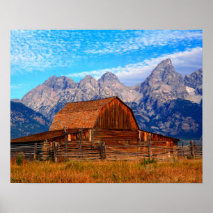 Poster États-Unis, Wyoming, Parc national de Grand Teton.