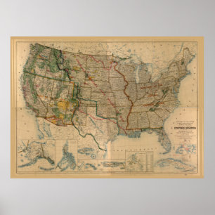 Poster États-Unis, y compris les territoires (1923)