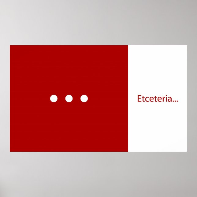 Poster Étceteria (Devant)