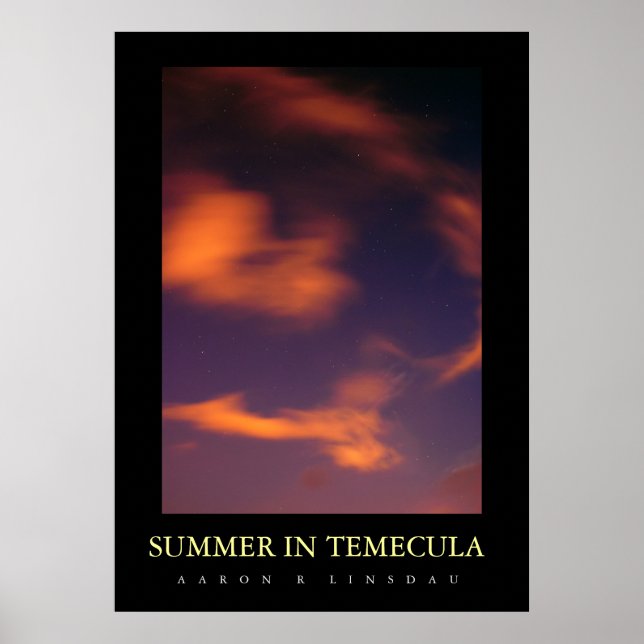 POSTER ÉTÉ À TEMECULA (Devant)