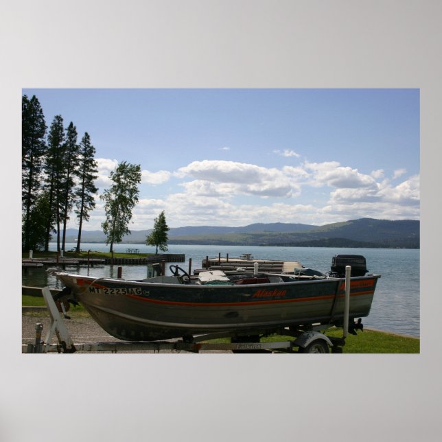 Poster Été du lac Flathead (Devant)