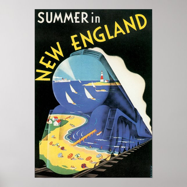 Poster Été en Nouvelle-Angleterre (Devant)