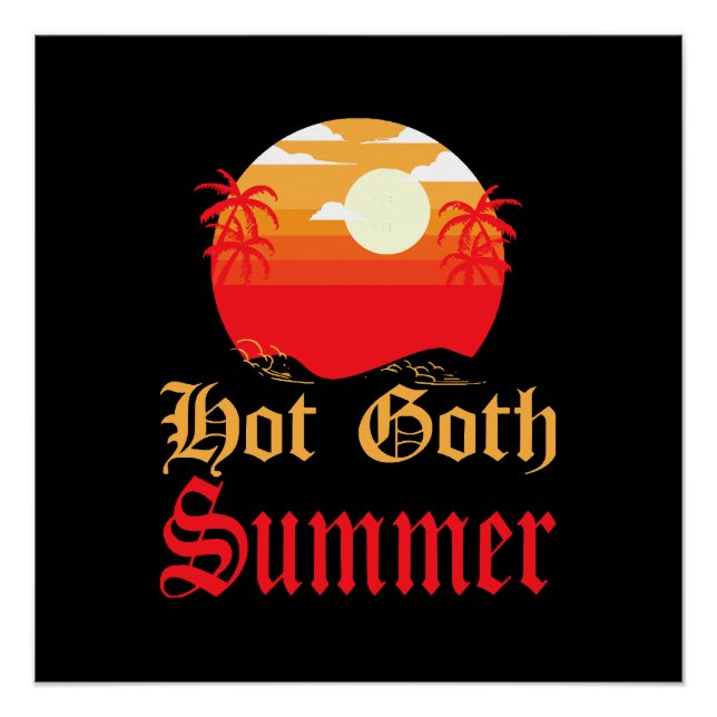 Poster été gothique chaud  (Devant)