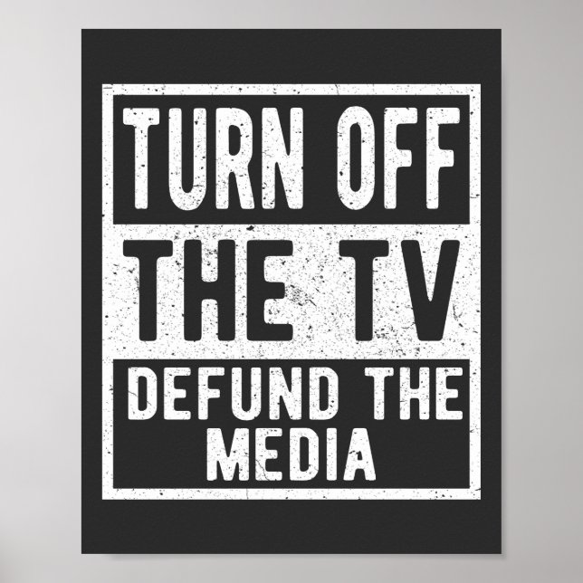 Poster Éteins la TV Défendre les médias et l'actualité po (Devant)