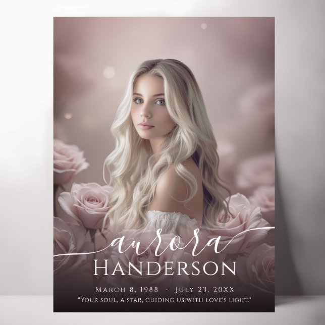 Poster Eternal Love - Rose Celebration of Life Sign (Créateur téléchargé)