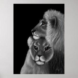 Poster Éternel Bond : L'amour du lion dans les ombres