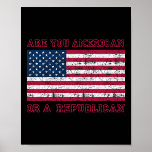 Poster Êtes-vous Américain ou Républicain ?