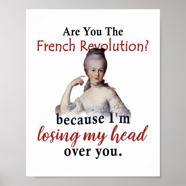 Poster Êtes-vous la Révolution française - Marie Antionet (Devant)