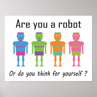 Poster Êtes-vous un robot ?