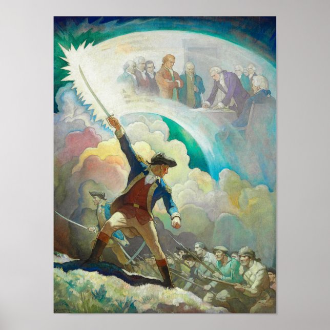 Poster Ethan Allen, Précurseur de l'indépendance, 1934 (Devant)