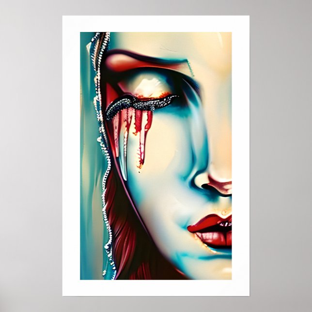 Poster Ethereal Art Shimmery Woman (Devant)