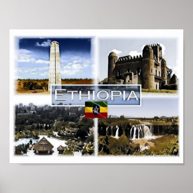 Poster Ethiopie - Mosaic - (Devant)