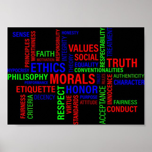 Poster Éthique commerciale (Devant)