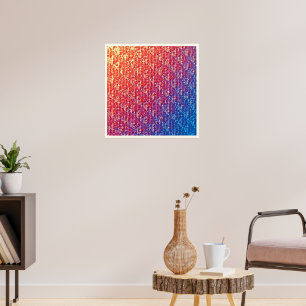 Poster Étincelle de mosaïque émotionnelle vive