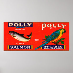 Poster Étiquette de la marque Polly - Alaska