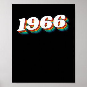 Poster étiquette rétro 1966