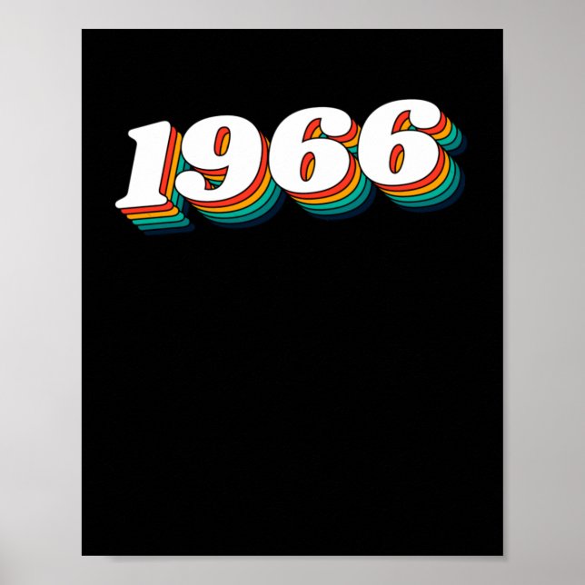 Poster étiquette rétro 1966 (Devant)