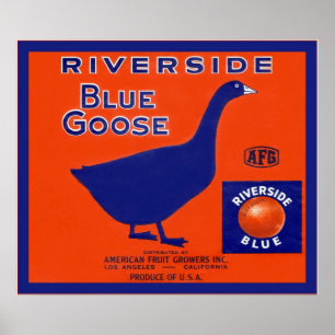 Poster Étiquette vintage Fruit