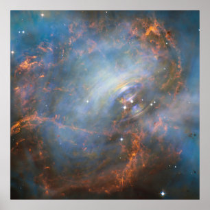 Poster Étoile Centrale De Neutron Dans La Nebula Du Crabe