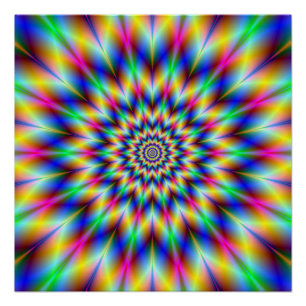 Poster Etoile de couleur L'affiche parfaite Zazzle
