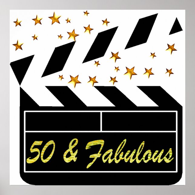 POSTER ÉTOILE DE FILM DE 50 ANS (Devant)