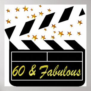 POSTER ÉTOILE DE FILM DE 60 ANS