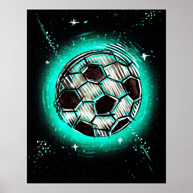 Poster étoile de football (Devant)
