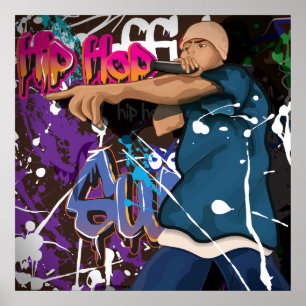 Poster Étoile Hip hop