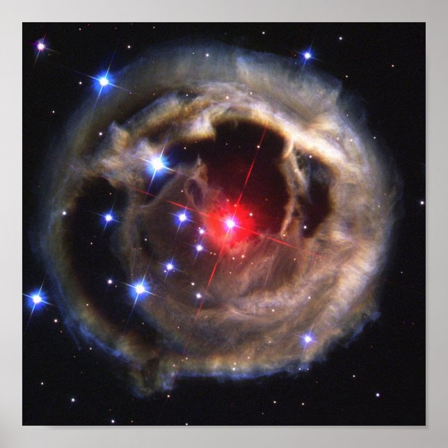 Poster Étoile Monocerotis V838 NASA (Devant)