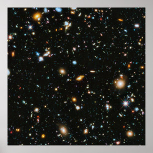 Poster Etoiles dans l'espace - Hubble Ultra Deep Field