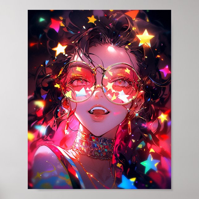 Poster Étoiles de fille Anime (Devant)